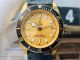 Perfect Replica Tudor All Gold Case Yellow Face Black Leather Strap 42mm Watch (6)_th.jpg